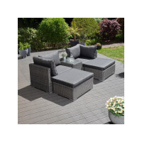 »Samoa« Gartenlounge, Polyrattan,