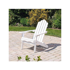 Gartensessel Adirondack Chair Ben in weiß